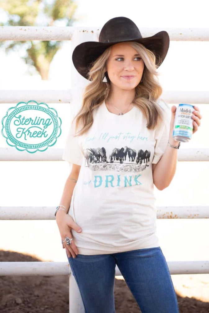 Stay Here and Drink Tee