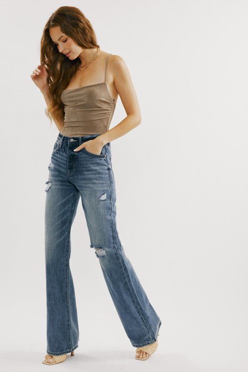 Ultra High Rise Flare Jeans