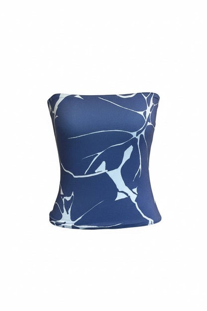 Reversible Bamboo Tube Top - Kalo Blues