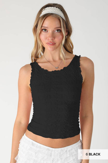 Floral Edge Top