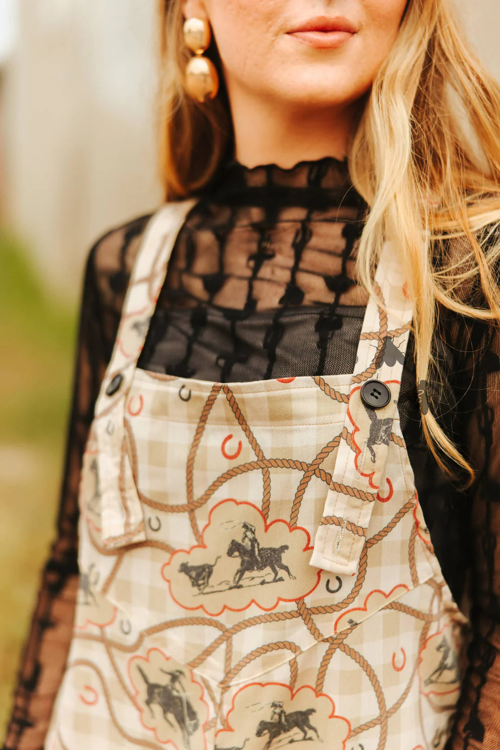 Gingham Reata Romper