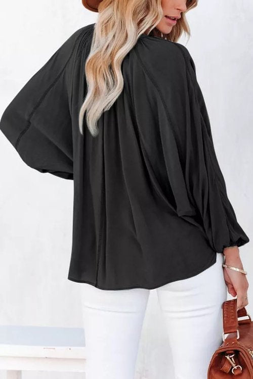 Split Neck Dolman Top