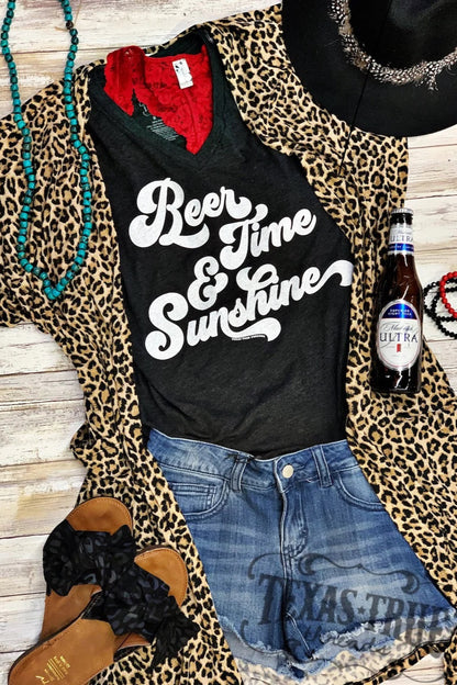 Beer Time & Sunshine Tee