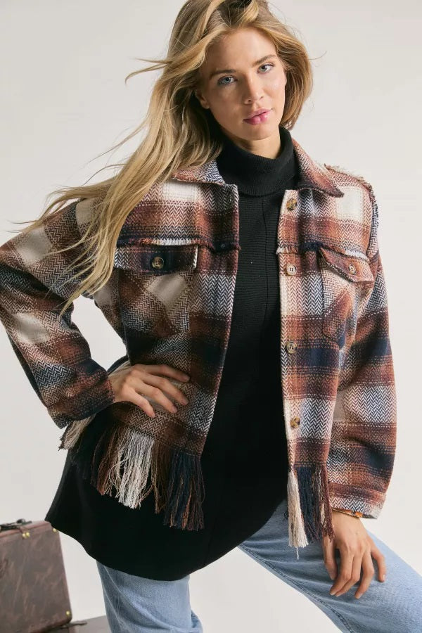 Fringe Shirt Jacket