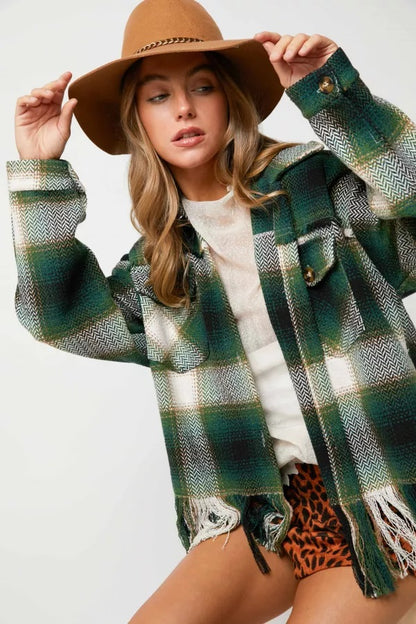 Fringe Shirt Jacket