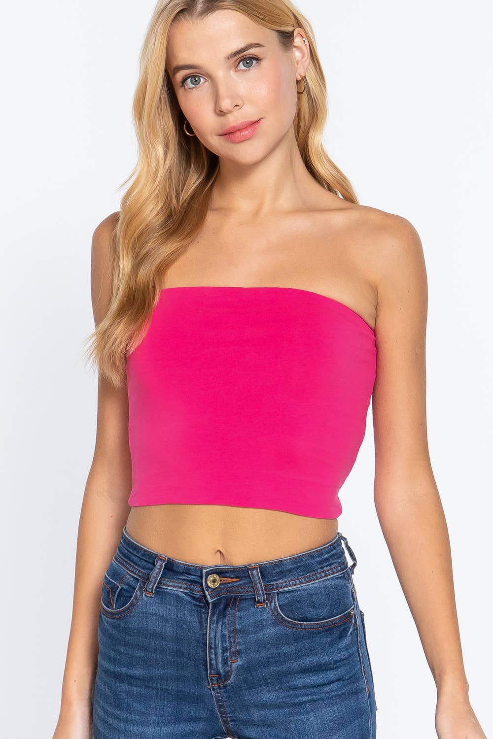 Crop Tube Cotton Jersey Top