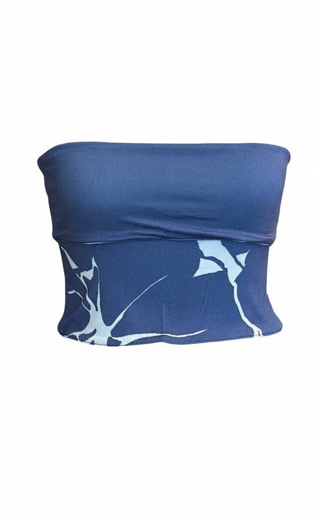 Reversible Bamboo Tube Top - Kalo Blues
