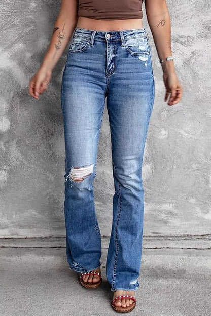 Flare Distressed Jeans