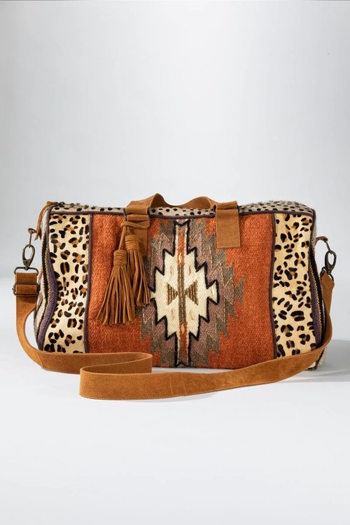 Animal Print Weekender Bag