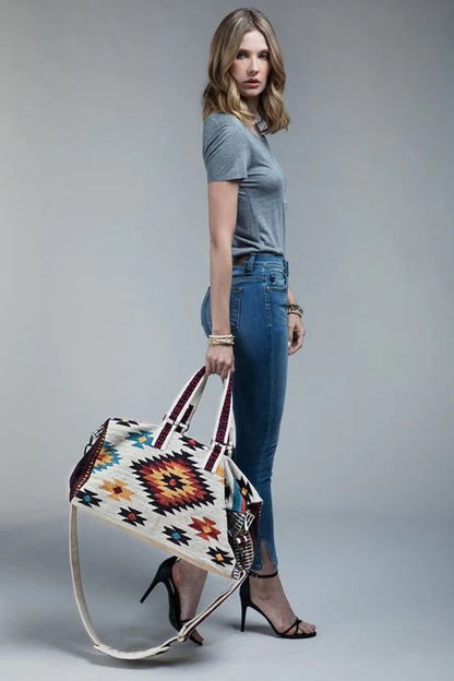 Handmade Pattern Duffel Bag