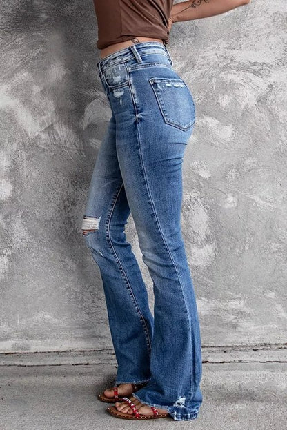 Flare Distressed Jeans