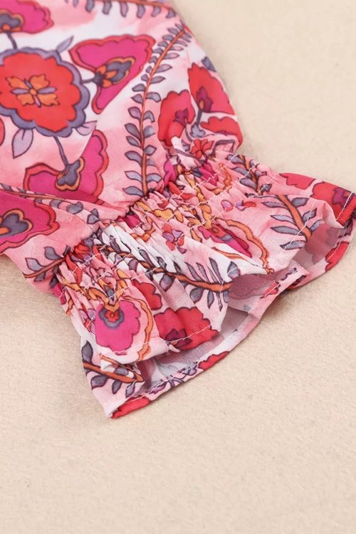 Floral Button Down Blouse